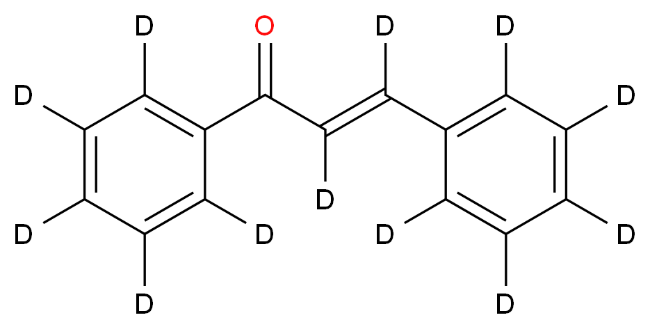 (2E)-bis(<sup>2</sup>H<sub>5</sub>)phenyl(<sup>2</sup>H<sub>2</sub>)prop-2-en-1-one_分子结构_CAS_307496-21-5