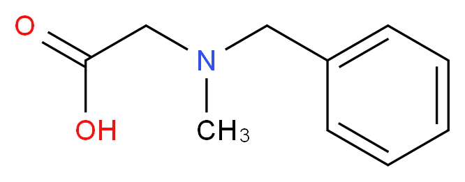 2-[benzyl(methyl)amino]acetic acid_分子结构_CAS_37429-48-4