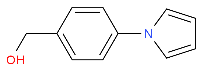 [4-(1H-pyrrol-1-yl)phenyl]methanol_分子结构_CAS_143426-51-1