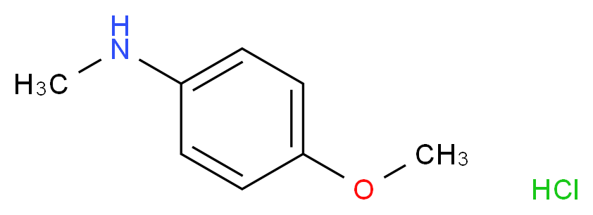 4-methoxy-N-methylaniline hydrochloride_分子结构_CAS_10541-33-0