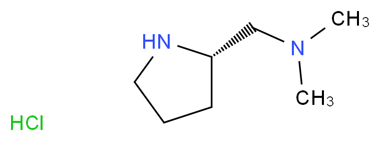 (S)-N,N-Dimethyl(pyrrolidin-2-yl)methanamine hydrochloride_分子结构_CAS_1152113-36-4)