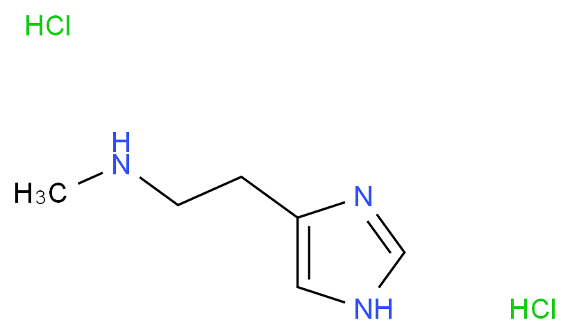 [2-(1H-imidazol-4-yl)ethyl](methyl)amine dihydrochloride_分子结构_CAS_16503-22-3