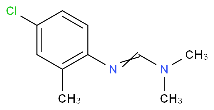 N'-(4-chloro-2-methylphenyl)-N,N-dimethylmethanimidamide_分子结构_CAS_6164-98-3