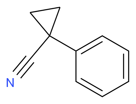 1-phenylcyclopropane-1-carbonitrile_分子结构_CAS_935-44-4