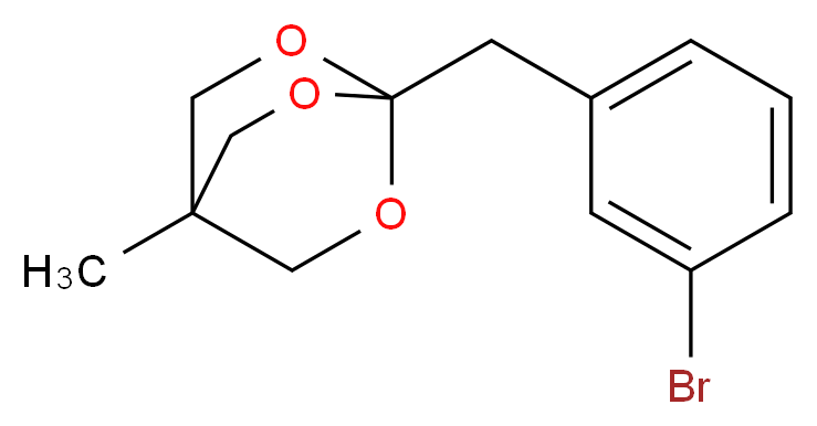 1-(3-Bromobenzyl)-4-methyl-2,6,7-trioxabicyclo[2.2.2]octane_分子结构_CAS_)