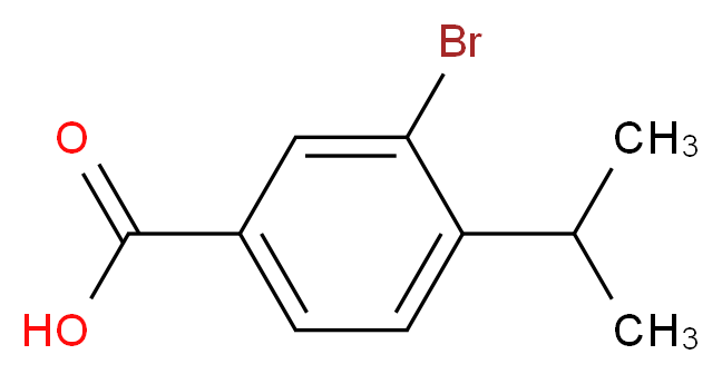 3-bromo-4-(propan-2-yl)benzoic acid_分子结构_CAS_99070-17-4