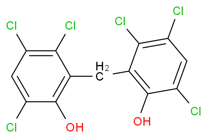 6,6'-Methylenebis(2,4,5-trichlorophenol)_分子结构_CAS_70-30-4)