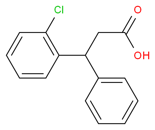 3-(2-Chlorophenyl)-3-phenylpropanoic acid_分子结构_CAS_)