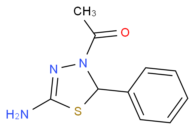 1-(5-Amino-2-phenyl-[1,3,4]thiadiazol-3-yl)-ethanone_分子结构_CAS_62236-09-3)