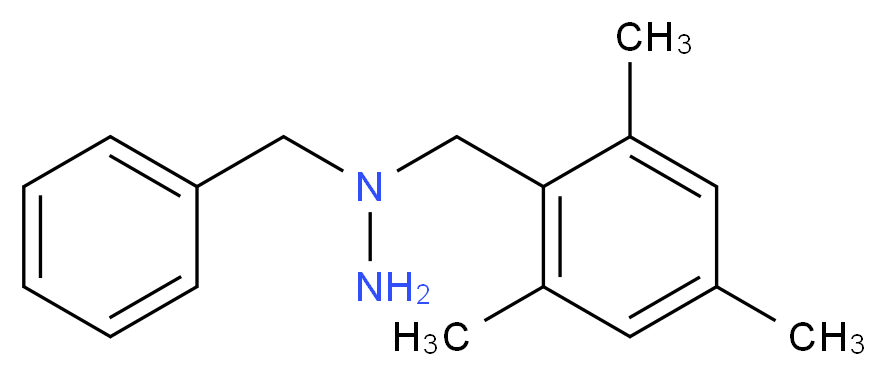 1-Benzyl-1-(mesitylmethyl)hydrazine_分子结构_CAS_)