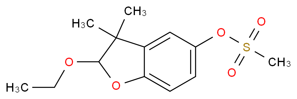 乙氧呋草黄_分子结构_CAS_26225-79-6)