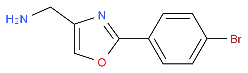 C-[2-(4-BROMO-PHENYL)-OXAZOL-4-YL]-METHYLAMINE_分子结构_CAS_724412-56-0)