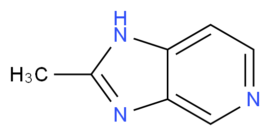 2-methyl-1H-imidazo[4,5-c]pyridine_分子结构_CAS_63604-59-1