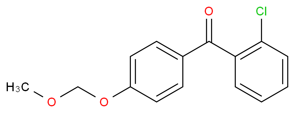 (2-chlorophenyl)[4-(methoxymethoxy)phenyl]methanone_分子结构_CAS_938458-62-9