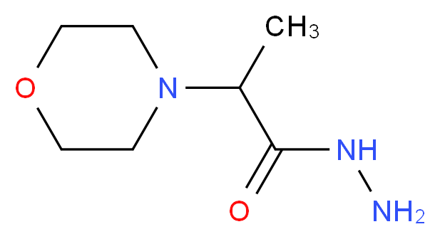 2-(morpholin-4-yl)propanehydrazide_分子结构_CAS_32418-66-9