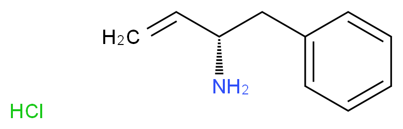 (2S)-1-phenylbut-3-en-2-amine hydrochloride_分子结构_CAS_1448-55-7