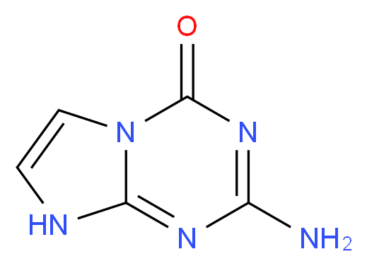 2-amino-4H,8H-imidazo[1,2-a][1,3,5]triazin-4-one_分子结构_CAS_67410-64-4