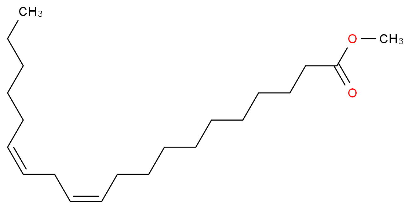 methyl (11Z,14Z)-icosa-11,14-dienoate_分子结构_CAS_61012-46-2