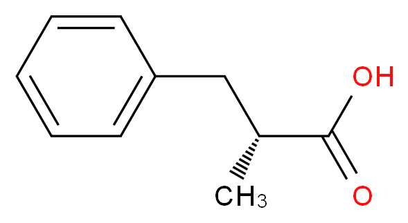 (2R)-2-methyl-3-phenylpropanoic acid_分子结构_CAS_673-06-3