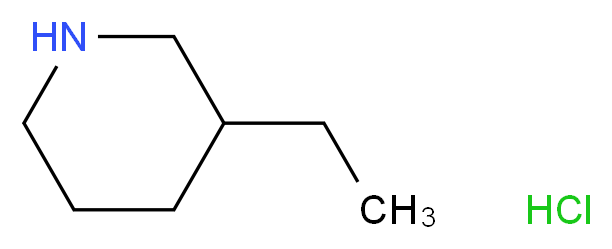 3-Ethylpiperidine hydrochloride_分子结构_CAS_)