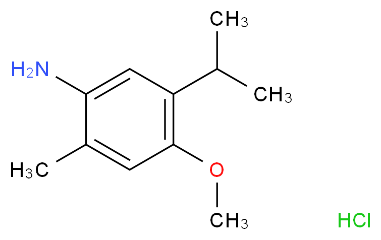 5-Isopropyl-4-methoxy-2-methyl-phenylamine hydrochloride_分子结构_CAS_473703-95-6)