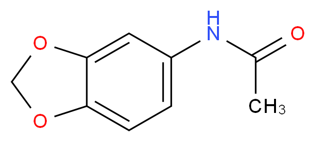 N-(2H-1,3-benzodioxol-5-yl)acetamide_分子结构_CAS_13067-19-1