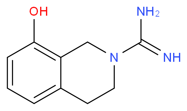 8-hydroxy-1,2,3,4-tetrahydroisoquinoline-2-carboximidamide_分子结构_CAS_46286-45-7