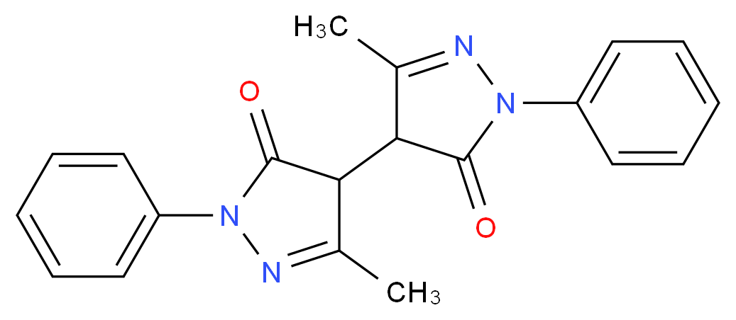 双吡唑啉酮_分子结构_CAS_7477-67-0)