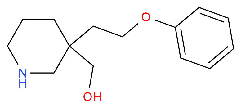 [3-(2-phenoxyethyl)piperidin-3-yl]methanol_分子结构_CAS_)
