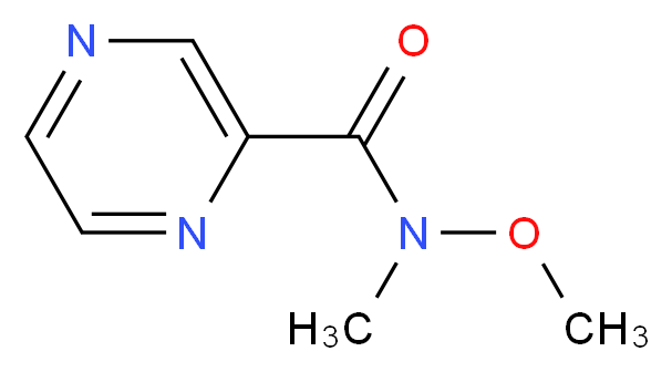 N-METHOXY-N-METHYL-PYRAZINE-2-CARBOXAMIDE_分子结构_CAS_317335-26-5)