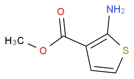 2-氨基噻吩-3-羧酸甲酯_分子结构_CAS_4651-81-4)