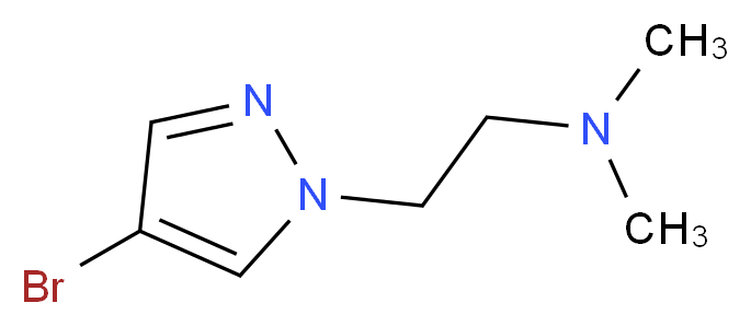 [2-(4-bromo-1H-pyrazol-1-yl)ethyl]dimethylamine_分子结构_CAS_847818-54-6