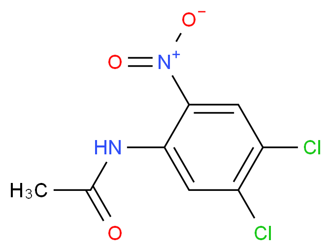 N-(4,5-dichloro-2-nitrophenyl)acetamide_分子结构_CAS_5462-30-6