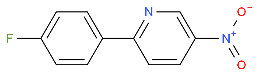 2-(4-fluorophenyl)-5-nitropyridine_分子结构_CAS_886361-78-0