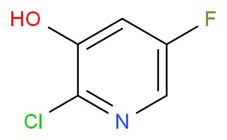 2-Chloro-5-fluoro-pyridin-3-ol_分子结构_CAS_884494-35-3)