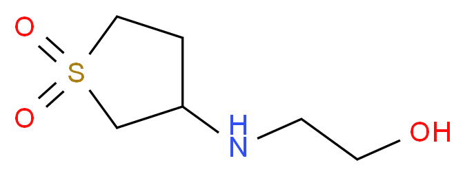 3-[(2-hydroxyethyl)amino]-1$l^{6}-thiolane-1,1-dione_分子结构_CAS_58903-81-4