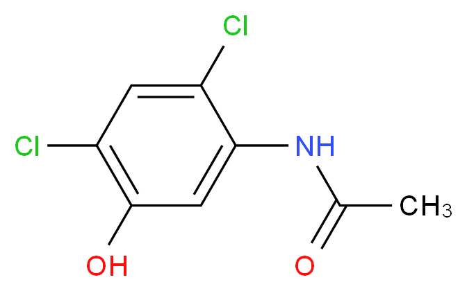 2′,4′-二氯-5′-羟基乙酰苯胺_分子结构_CAS_67669-19-6)