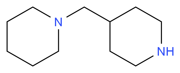 1-(Piperidin-4-ylmethyl)piperidine_分子结构_CAS_)