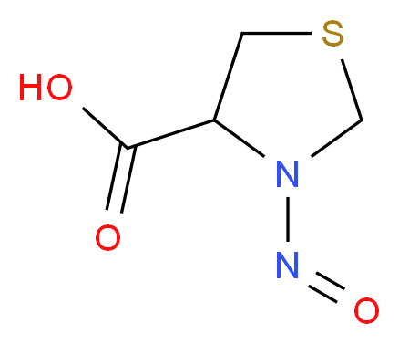 3-nitroso-1,3-thiazolidine-4-carboxylic acid_分子结构_CAS_88381-44-6
