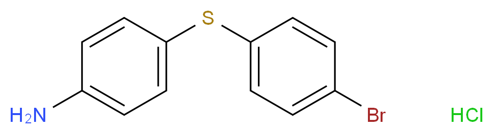 4-[(4-bromophenyl)sulfanyl]aniline hydrochloride_分子结构_CAS_37750-33-7