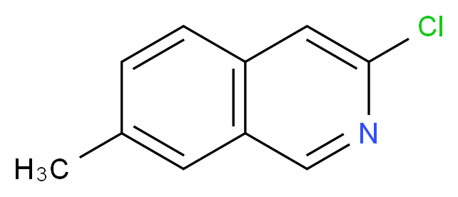 3-Chloro-7-methylisoquinoline_分子结构_CAS_1033201-77-2)