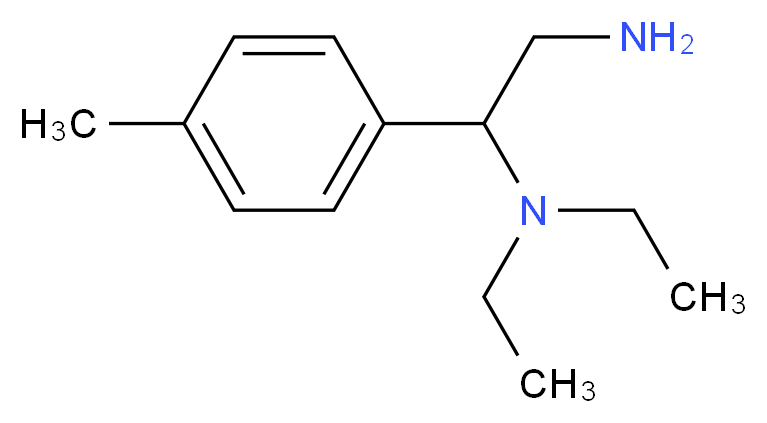 N*1*,N*1*-Diethyl-1-p-tolyl-ethane-1,2-diamine_分子结构_CAS_)