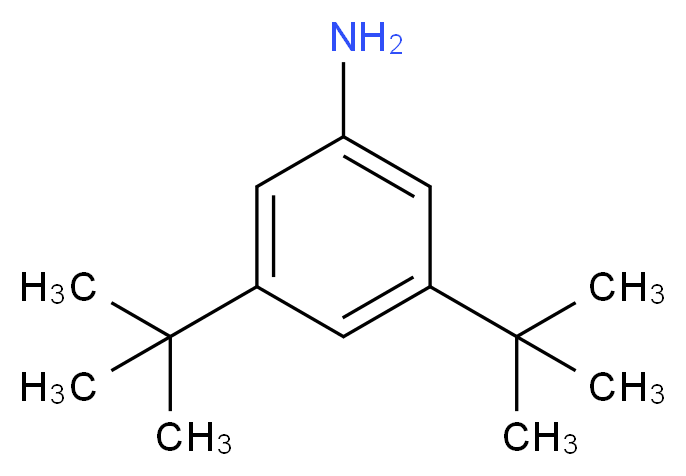 3,5-二叔丁基苯胺_分子结构_CAS_2380-36-1)