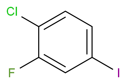 3-Fluoro-4-chloro iodo benzene_分子结构_CAS_202982-67-0)