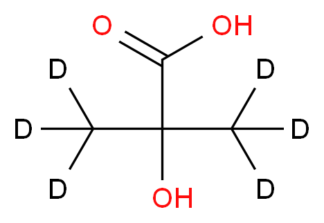 2-Hydroxy-2-methyl-d3-propanoic-3,3,3-d3 Acid_分子结构_CAS_40662-45-1)