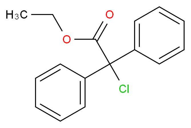 ethyl 2-chloro-2,2-diphenylacetate_分子结构_CAS_52460-86-3