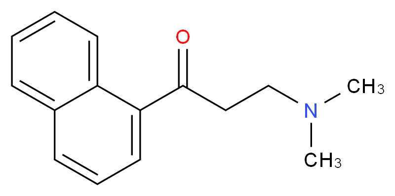 3-(dimethylamino)-1-(naphthalen-1-yl)propan-1-one_分子结构_CAS_10320-49-7