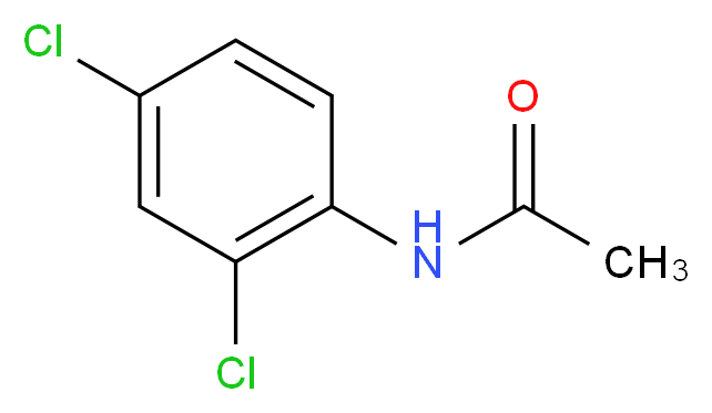 N-(2,4-dichlorophenyl)acetamide_分子结构_CAS_6975-29-7
