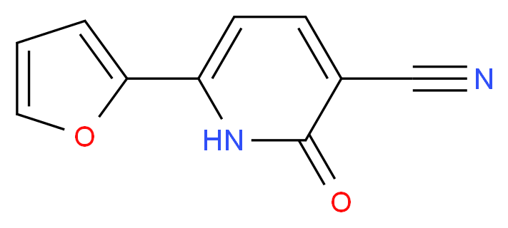 6-(2-Furyl)-2-oxo-1,2-dihydro-3-pyridinecarbonitrile_分子结构_CAS_56304-75-7)