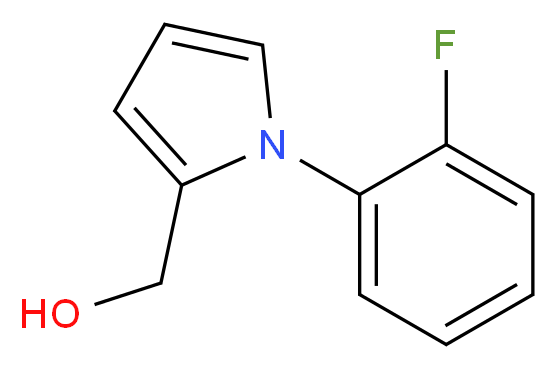 [1-(2-fluorophenyl)-1H-pyrrol-2-yl]methanol_分子结构_CAS_132407-66-0